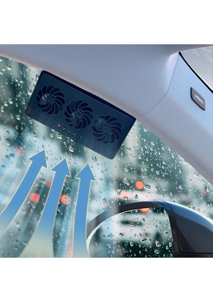 Güneş Enerjili Araba Radyatör Soğutma Fanı 3 Hava Çıkışı ile Araba Penceresi Hava Havalandırma Fanı USB Güçlü Otomatik Havalandırma Fanı (Yurt Dışından) indirimleri