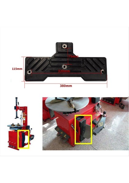 Gelişmiş Dayanıklılık Için 1pc 380MM Lastik Değiştirici Kauçuk Koruma Plaka Ped Pasp (Yurt Dışından) modelleri