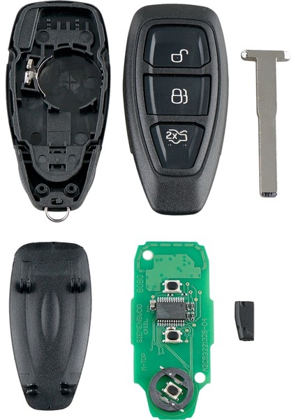 Araba Akıllı Uzaktan Anahtar 3 Düğmeleri Ford Focus C-Max Mondeo Kuga Fiesta B-Max 433MHZ (Yurt Dışından) fiyatları