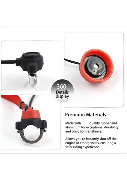 Motosiklet Acil Durum Anahtarı Manyetik Üst Kapak 2 Strok Pocket Mini Kir Bisiklet Atv Dörtlü Için Bilek Kayışı ile (Yurt Dışından) fırsatları