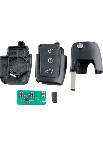 Araba Akıllı Uzaktan Anahtar 3 Düğmeler Ford Focus Fiesta 2013 Fob Case 433MHZ (Yurt Dışından) fiyatları