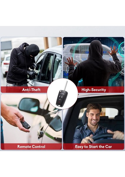 Car Key Fob Chevy Cruze Equinox Camaro Impala Malibu Sonic Buick Lacrosse Regal Verano OHT01060512 (Yurt Dışından) fırsatları