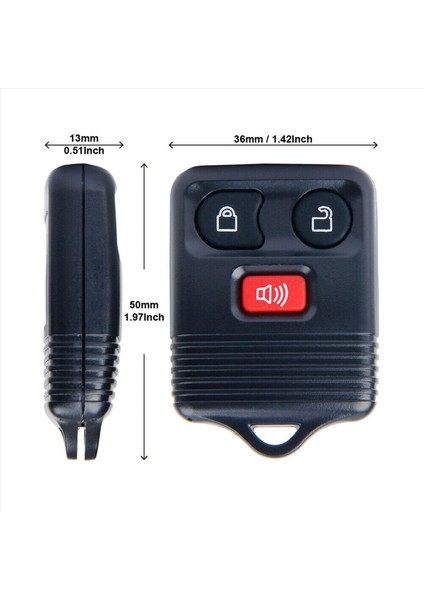 4 Anahtarsız Giriş Uzaktan Kumanda Araba Anahtarı Ford F150 Expedition Escape Focus CWTWB1U212 (Yurt Dışından) indirimleri