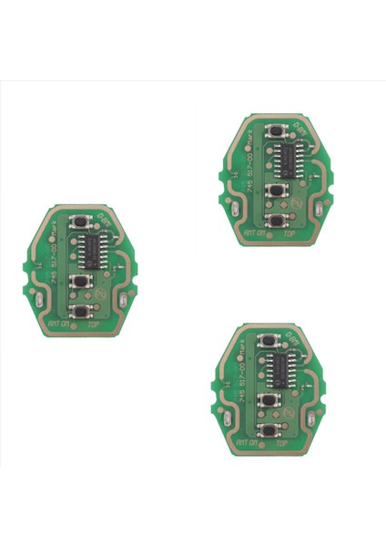 3x 3 Düğme Uzak Araç Anahtarı Kontrol Devre Kart 315MHZ/433MHZ For-Bmw 3 5 Serisi E46 E39 Ews Anahtar Kabuk Olmadan (Yurt Dışından)