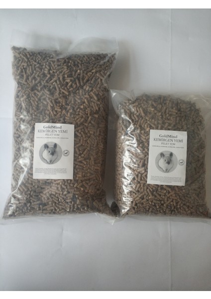 Pelet Yem 5 kg Tavşan, Chinchilla, Ginepig, Hamster, Için Uygun Kemirgen Yemi. 5 kg C
