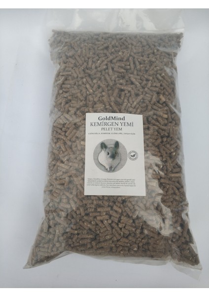 Pelet Yem 5 kg Tavşan, Chinchilla, Ginepig, Hamster, Için Uygun Kemirgen Yemi. 5 kg C