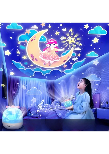 Uyku Arkadaşı Galaksi Çok Figürlü Projektör Gece Lambası