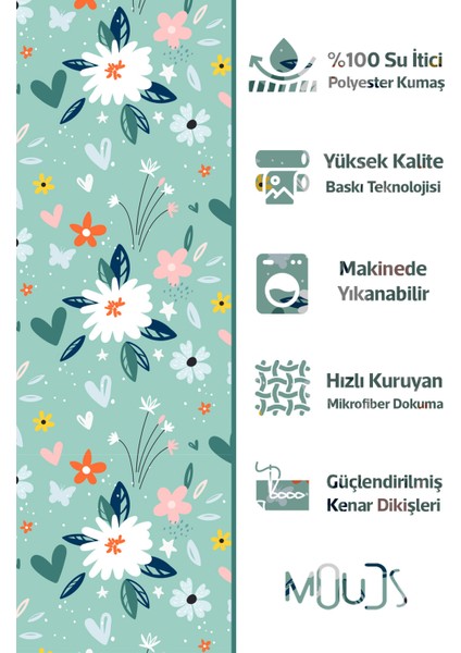 Banyo Perdesi, Eski Çiçek Desenli Duş Perdesi, Küvet Perdesi, Halka Hediyeli 175X200CM Bp-64 fiyatları