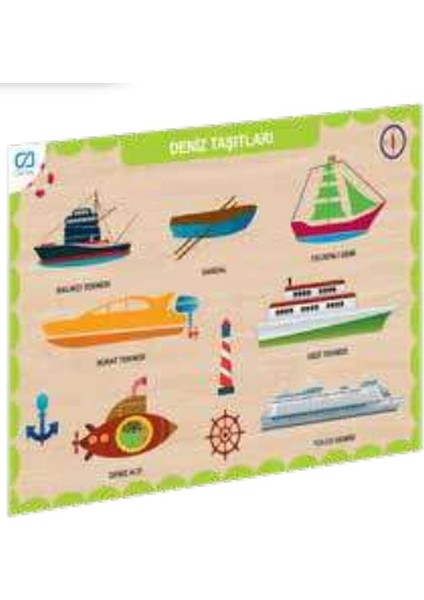 Ahşap Deniz Taşıtları Eğitici Set