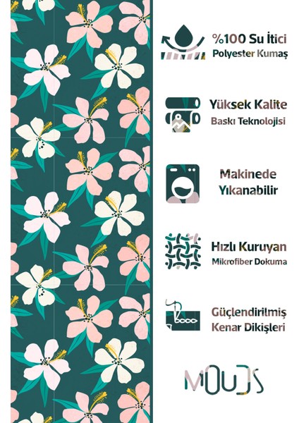 Banyo Perdesi, Koyu Yeşil Papatya Desenli Duş Perdesi, Küvet Perdesi, Halka Hediyeli 175X200CM Bp-27 fiyatları