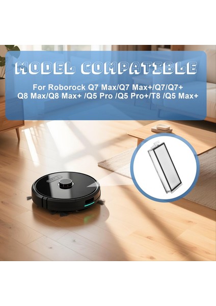 Roborock Q5/q7/q8 Max+ ve T8 Için 6 Adet Hepa Filtreler - Robot Süpürgeler Için Hepa Filtre Için Yıkanabilir Yeniden Kullanılabilir (Yurt Dışından) fiyatları