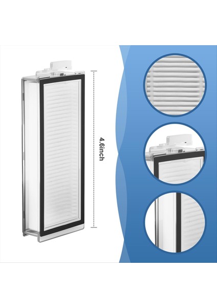 Roborock Q5/q7/q8 Max+ ve T8 Için 6 Adet Hepa Filtreler - Robot Süpürgeler Için Hepa Filtre Için Yıkanabilir Yeniden Kullanılabilir (Yurt Dışından) indirimleri