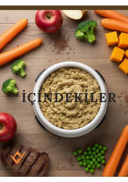 Yeni Nesil Küçük Irk Yaşlı Köpek Maması, İnsan Sınıfı Formunda, Et, Tahıl, Meyve, Sebze 1 kg