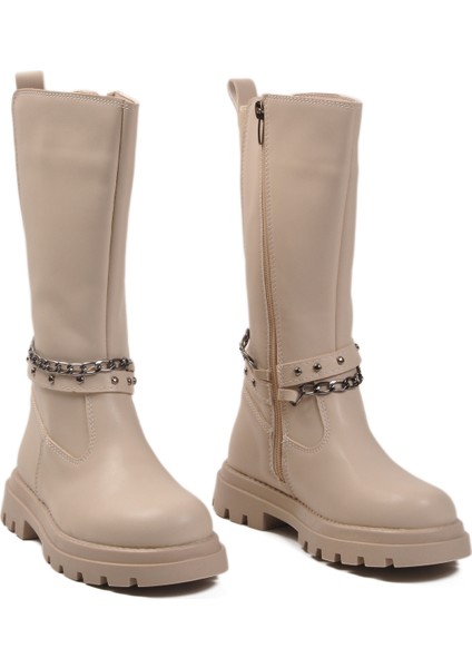 Bej Hafif Çocuk Çizme PARIS-26K F