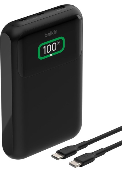 Boostcharge 3 Portlu Dizüstü Powerbank 20K, Usb-C ve Usb-A Portları, Hızlı Şarj Usb-C Güç Dağ