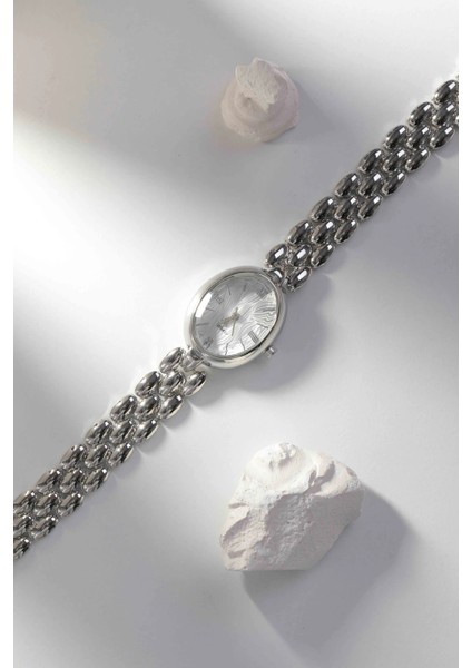 Damla Formlu Gümüş Kadın Kol Saati modelleri