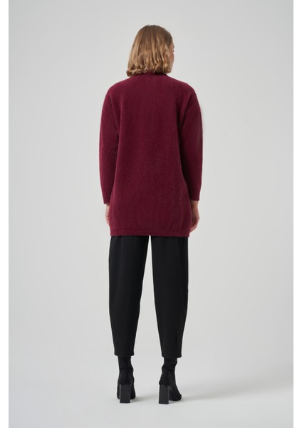 Nakış Işleme Detay Hırka 7007 Bordo fırsatları