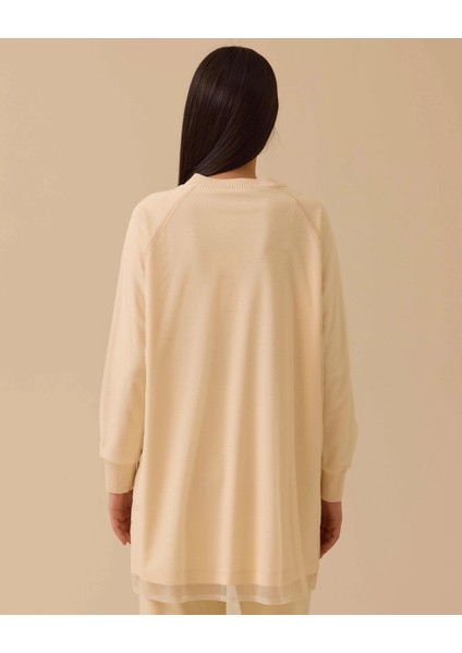 Nakışlıtül Detaylı Bisiklet Yaka Tunik fırsatları