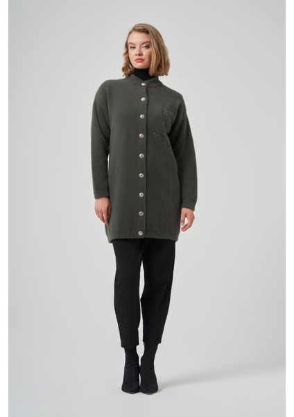 Nakış Işleme Detay Hırka 7007 Füme fiyatları