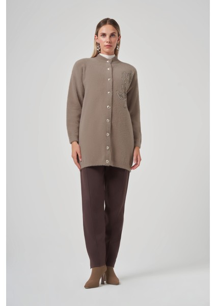 Nakış Işleme Detay Hırka 7007 Bej fiyatları