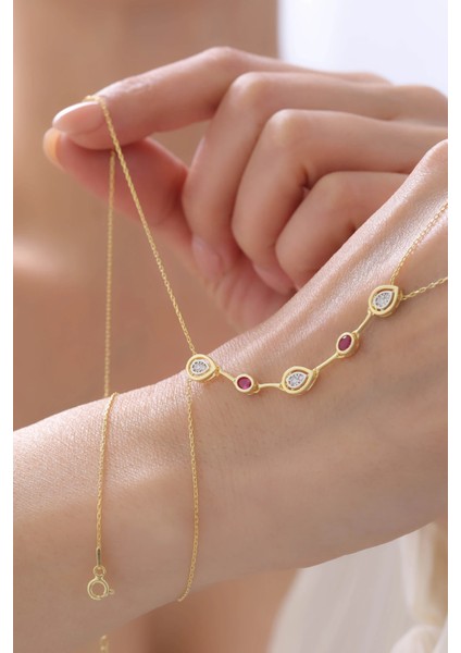 Zarif Taş Detaylı Gümüş Altın Kaplama Şahmeran fiyatları