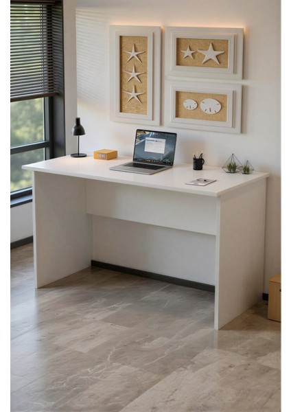 Retro Çalışma Masası Beyaz