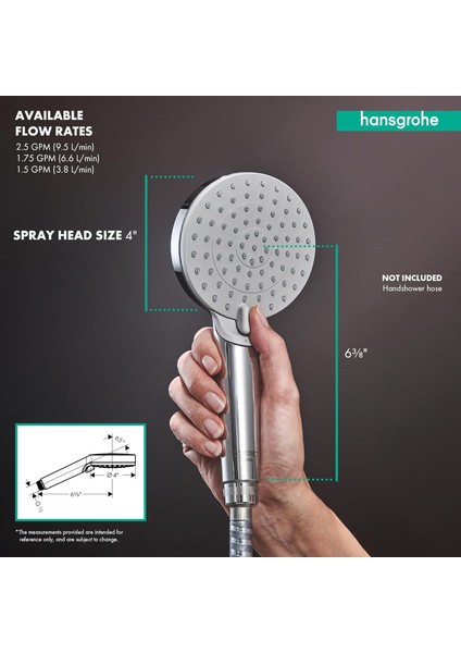 26340001 Vernis El Duş Başlığı El Duşu, Krom fiyatları