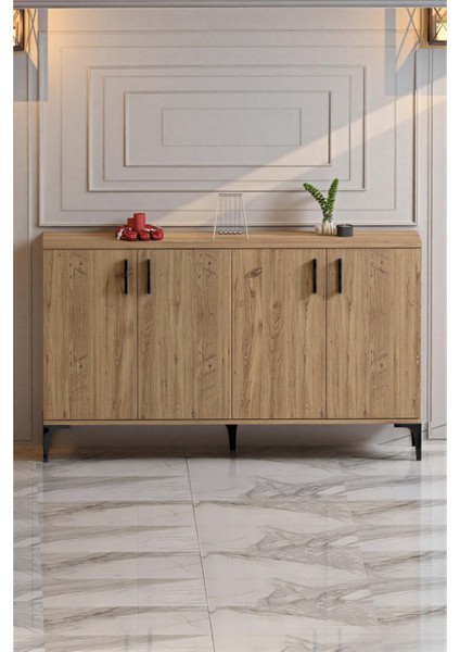 Hans 4 Kapaklı Çok Amaçlı Konsol Tv Sehpası Çam fiyatları