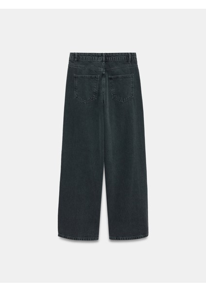 72088 %100 Pamuk Baggy Jean-Siyah