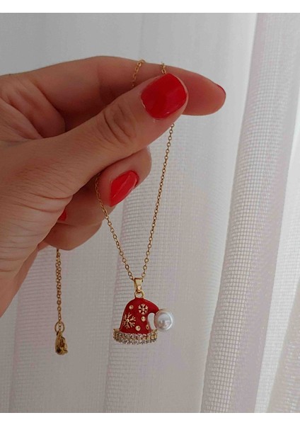 Kadın Yılbaşı Christmas Temalı Kolye