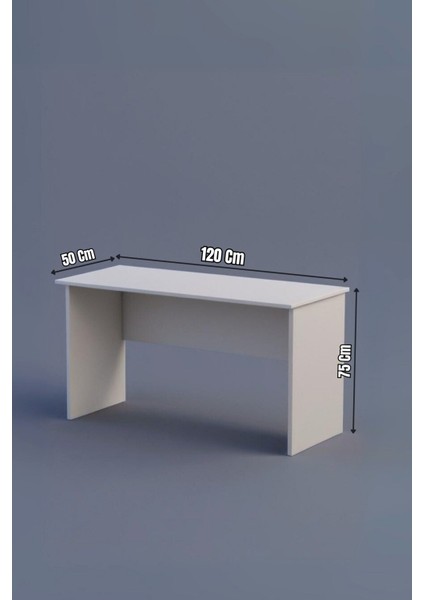 Retro Çalışma Masası Beyaz