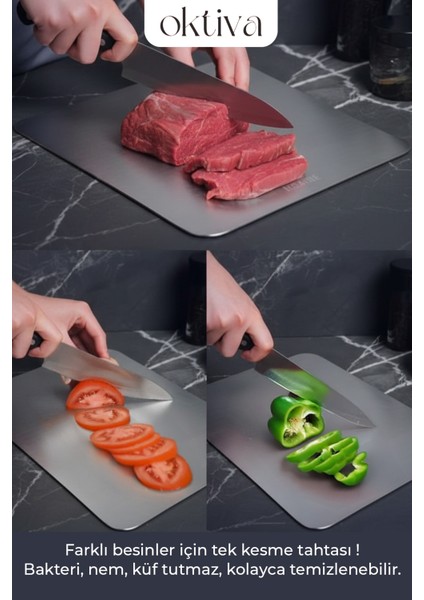 304 Kalite Paslanmaz Çelik Kesme Tahtası Antibakteriyel Kesme ve Doğrama Panosu fırsatları