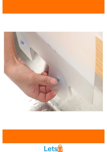 Vantuzlu Lavabo ve Ocak Sıçrama Önleyici Kalkan 28.5X25 cm indirimleri