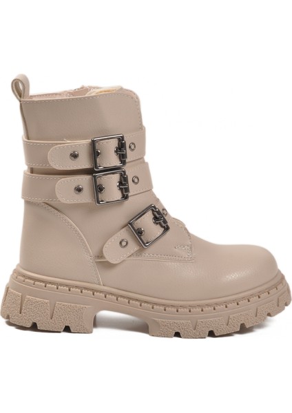 Bej Içi Polarlı Fermuarlı Çocuk Bot Caneda F modelleri