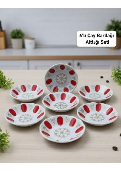 ‘’melamin Kırılmaz Kırmızı Kahveci Çay Tabağı 6’lı’’ fiyatları