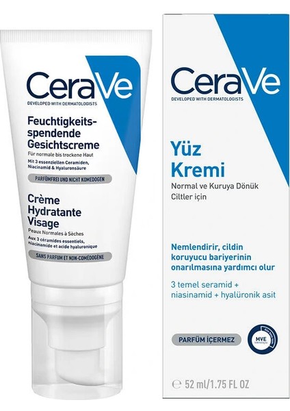 Nemlendirici Yüz Kremi 52 ml + Onarıcı Göz Kremi 14 ml