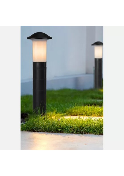 Dora Mantar Setüstü Siyah Bahçe Armatürü Pvc Gövde 1XE27 / Akviva fiyatları