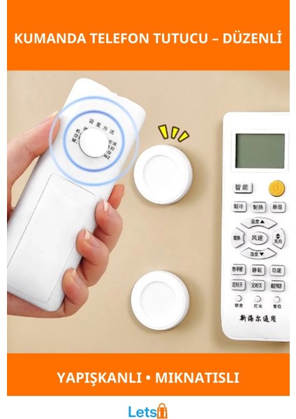 Mıknatıslı Çok Amaçlı Kumanda ve Telefon Tutucu