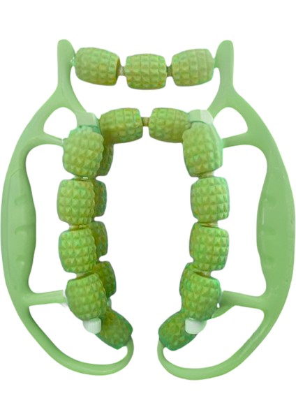 29 Tekerli Kas Gevşetici Sıkılaştırıcı Masaj Aleti Ayarlanabilir Lenf Drenaj Bacak Kol Selülit Yeşil