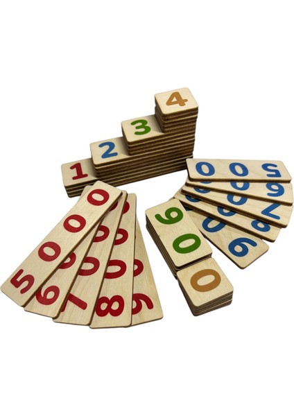 Basamak Değeri Öğrenme Çubukları, Montessori Ahşap Matematik Seti, Sayı Basamak Değeri Kavramı fiyatları