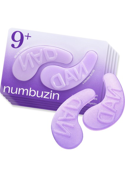 No.9 Nad+ Collagen Gel Eye Patches- Peptid, Kafein ve Niasinamid Içerikli Soğutucu Göz Altı Jel Pedleri 5 Çift modelleri
