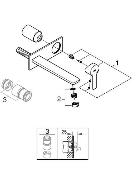 Lineare New Iki Delikli Lavabo Bataryası - 23444001 fırsatları