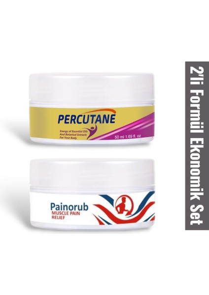 Percutane Ağrı Yönetimi Için Etkili Bakım Kremi 50 ml + Painorub Muscle Paine-Relief Cream 50 ml