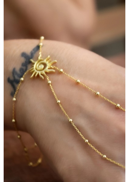 Güneş Formlu Noktalı Kadın Gümüş Şahmeran fiyatları