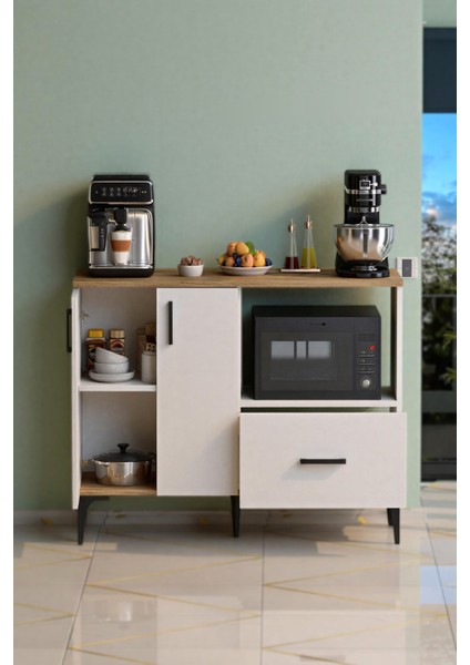 Palvin 2 Kapaklı Tek Çekmeceli Çok Amaçlı Dolap Beyaz Çam fırsatları