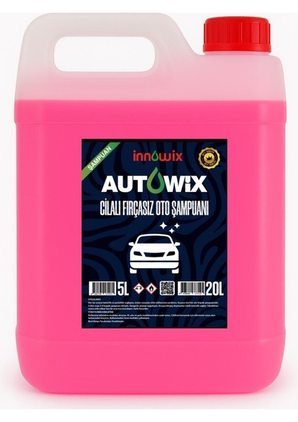 Cilalı Oto Şampuanı 5kg Ph Nötr Normal Yıkama ve Köpük Makineler Için Uyumlu modelleri