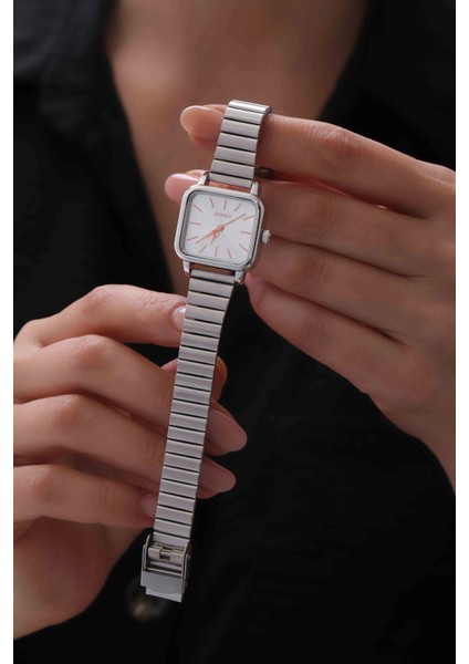 Hasırlı Kare Gövdeli Kadın Kol Saati fiyatları