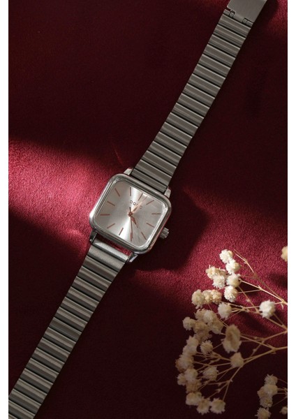 Hasırlı Kare Gövdeli Kadın Kol Saati modelleri