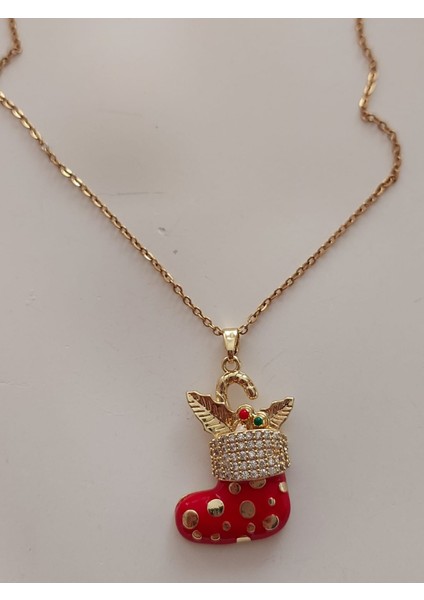Kadın Yılbaşı Chiristmas Temalı Kolye