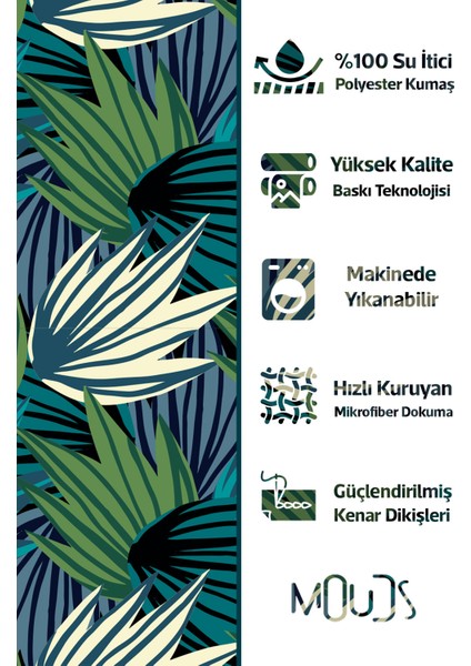 Banyo Perdesi, Tropik Çiçek Gölge Desenli Duş Perdesi, Küvet Perdesi, Halka Hediyeli 175X200CM Bp-76 fiyatları